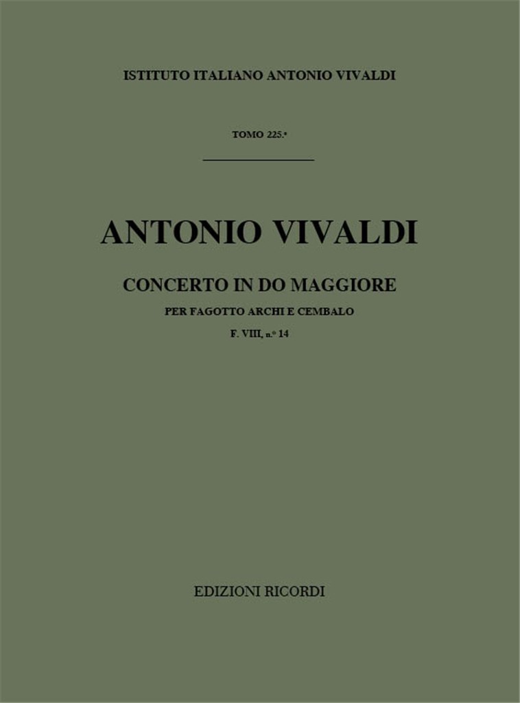 Concerti Per Fg., Archi E B.C.: In Do Min. Rv 480